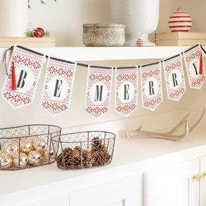 Chalk Couture Be Merry Banner Garland Kit ChalkMade DIY Craft